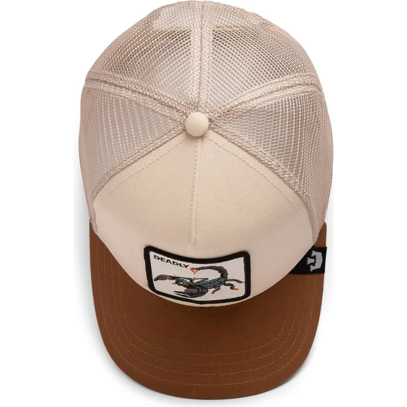 kepure-islenkta-ruda-snapback-the-deadliest-scorpion-eco-brutalism-the-farm-goorin-bros
