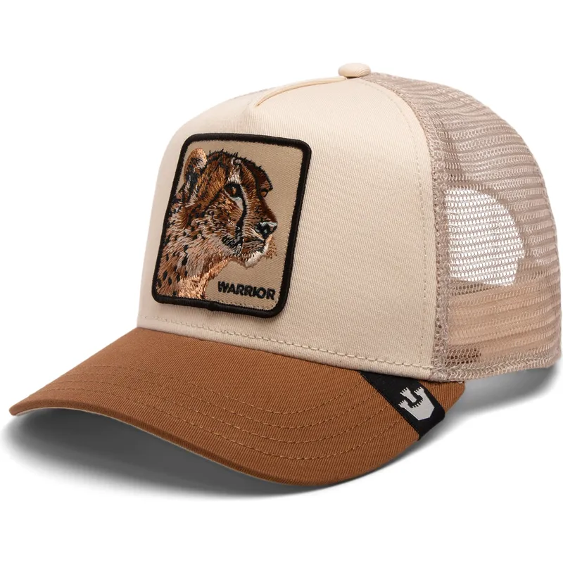 kepure-islenkta-ruda-snapback-warrior-cheetah-big-cats-the-farm-goorin-bros
