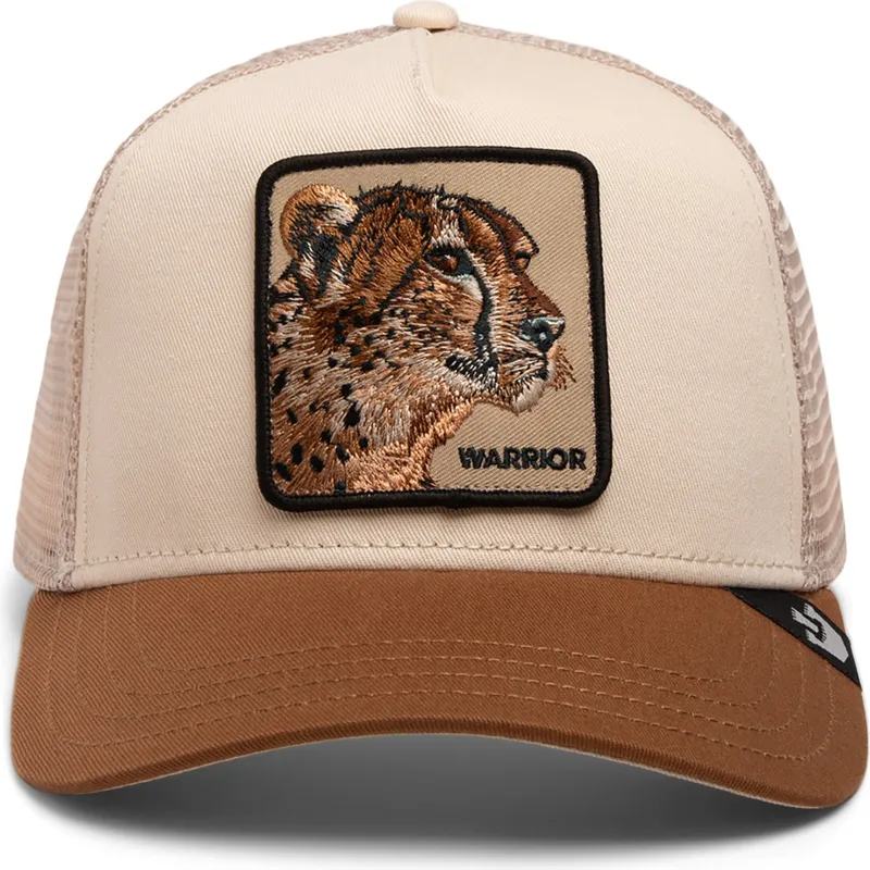 kepure-islenkta-ruda-snapback-warrior-cheetah-big-cats-the-farm-goorin-bros