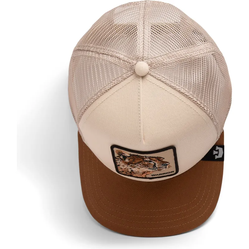 kepure-islenkta-ruda-snapback-warrior-cheetah-big-cats-the-farm-goorin-bros