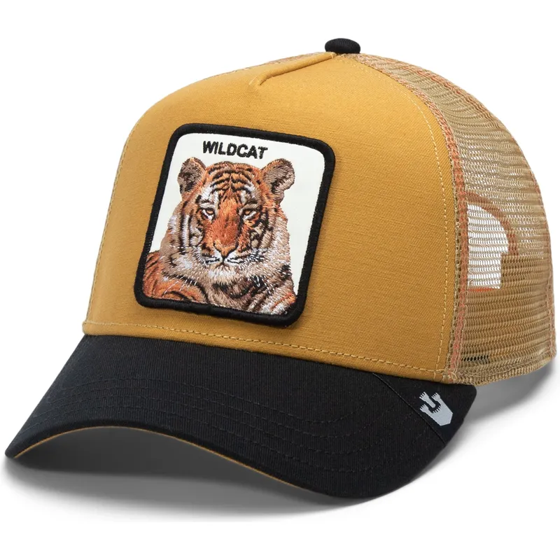 czapka-trucker-brazowo-czarna-tygrys-the-wildcat-tiger-big-cats-the-farm-goorin-bros