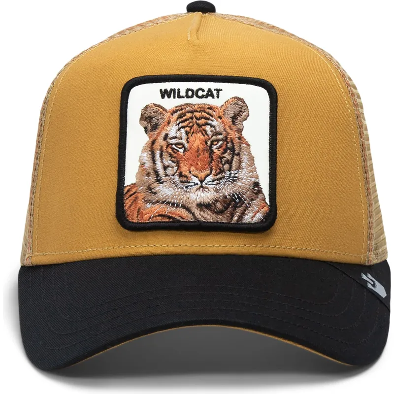 czapka-trucker-brazowo-czarna-tygrys-the-wildcat-tiger-big-cats-the-farm-goorin-bros