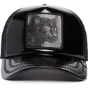 czarna-czapka-trucker-obsidian-panther-puff-patent-the-farm-od-goorin-bros