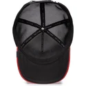 kepure-islenkta-raudona-snapback-raging-pamplona-puff-patent-the-farm-goorin-bros