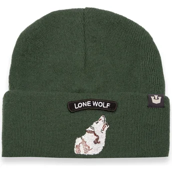 Zielona czapka wilk Lone Wolf Soft Rock Wolf Classic Knit The Farm od Goorin Bros.