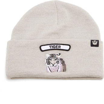 Szara czapka tygrys Soft Rock Tiger Classic Knit The Farm od Goorin Bros.