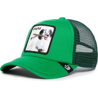 Zielona czapka trucker dla dzieci z psem Playful Playtime The Farm od Goorin Bros.
