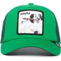 czapka-trucker-zielona-dla-chlopca-pieska-playful-playtime-the-farm-od-goorin-bros
