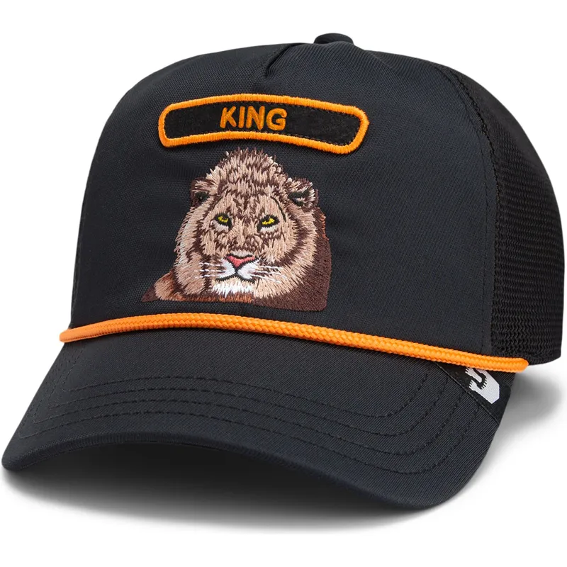 kepure-islenkta-vilkikas-juoda-snapback-leon-king-gb2-lion-the-rocker-the-farm-the-farm-de-goorin-bros