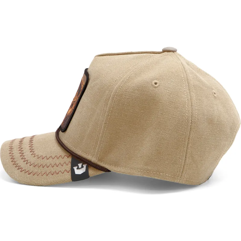 kepure-islenkta-ruda-snapback-bear-bare-duck-canvas-the-farm-goorin-bros kepure-islenkta-ruda-snapback-bear-bare-duck-canvas-the-farm-goorin-bros