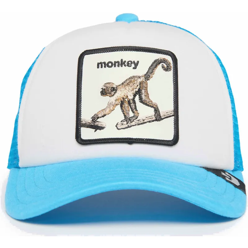 kepure-islenkta-melyna-snapback-vaikams-monkey-mo-bizness-the-farm-goorin-bros