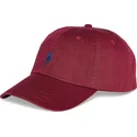 kepure-islenkta-raudona-reguliuojamas-cotton-chino-classic-sport-polo-ralph-lauren