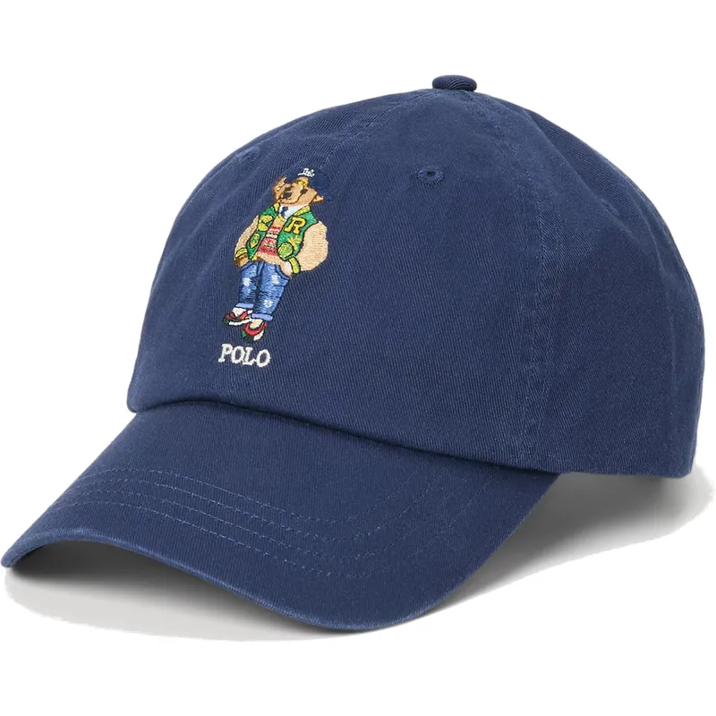 kepure-islenkta-tamsiai-melyna-reguliuojamas-bear-twill-polo-ralph-lauren