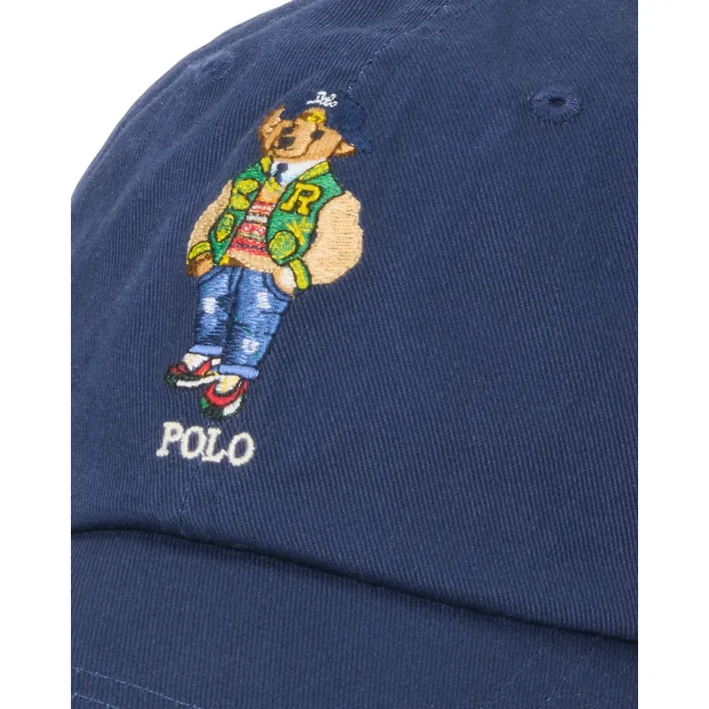 kepure-islenkta-tamsiai-melyna-reguliuojamas-bear-twill-polo-ralph-lauren