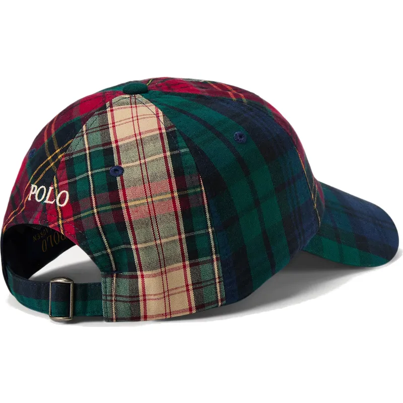 kepure-islenkta-ivairiaspalvis-reguliuojamas-classic-sport-plaid-polo-ralph-lauren