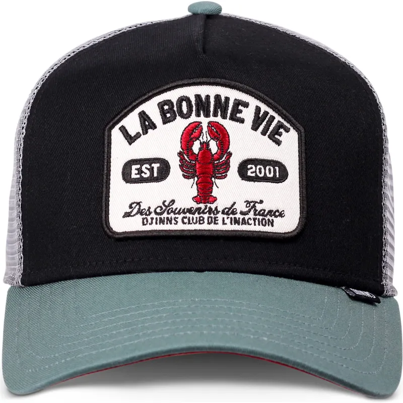 kepure-islenkta-juoda-snapback-la-bonne-vie-hft-djinns kepure-islenkta-juoda-snapback-la-bonne-vie-hft-djinns