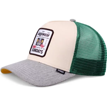 Djinns Sunday Brunch HFT DNC Beige, Green and Grey Trucker Hat