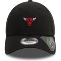 kepure-islenkta-juoda-reguliuojamas-9forty-repreve-mini-chicago-bulls-nba-new-era
