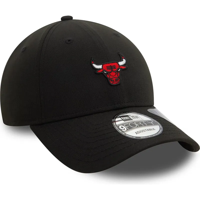 kepure-islenkta-juoda-reguliuojamas-9forty-repreve-mini-chicago-bulls-nba-new-era