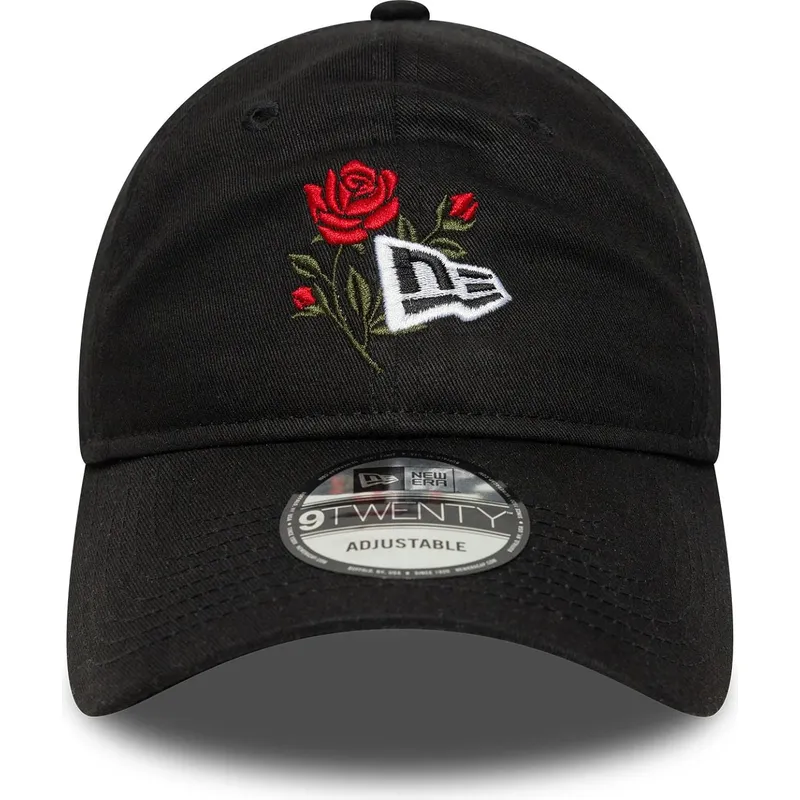kepure-islenkta-juoda-reguliuojamas-9twenty-rose-icon-new-era