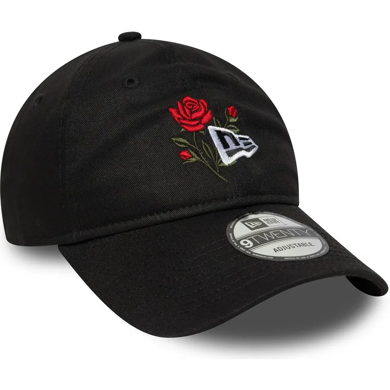 kepure-islenkta-juoda-reguliuojamas-9twenty-rose-icon-new-era