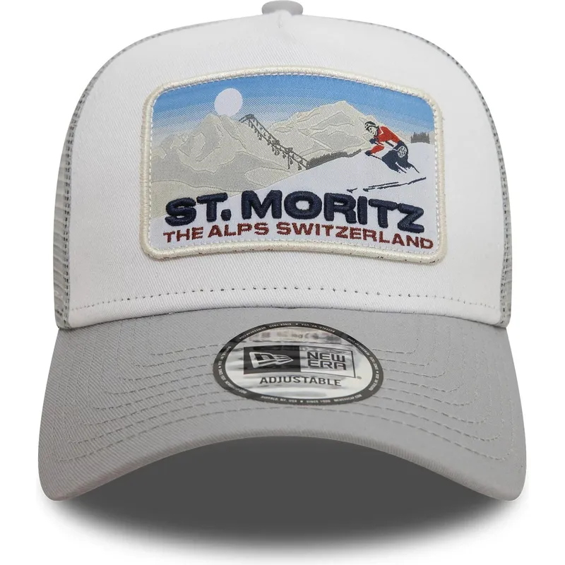 kepure-islenkta-pilka-snapback-a-frame-ski-patch-st-moritz-ciudades-y-playas-new-era
