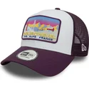 kepure-islenkta-violetine-snapback-a-frame-ski-patch-courchevel-ciudades-y-playas-new-era