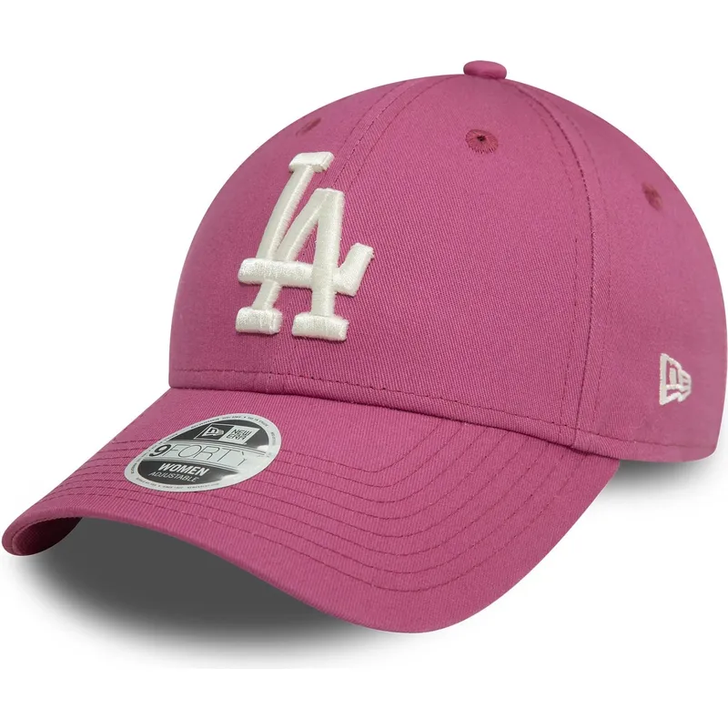 kepure-islenkta-rozine-reguliuojamas-9forty-league-essential-los-angeles-dodgers-mlb-new-era