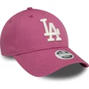 kepure-islenkta-rozine-reguliuojamas-9forty-league-essential-los-angeles-dodgers-mlb-new-era