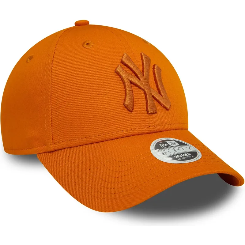kepure-islenkta-oranzine-reguliuojamas-9forty-league-essential-new-york-yankees-mlb-new-era