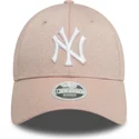 kepure-islenkta-rozine-reguliuojamas-9forty-glitter-new-york-yankees-mlb-new-era