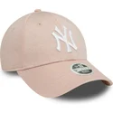 kepure-islenkta-rozine-reguliuojamas-9forty-glitter-new-york-yankees-mlb-new-era