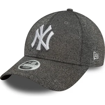 Czarna regulowana czapka z daszkiem dla kobiet 9FORTY Glitter New York Yankees MLB New Era