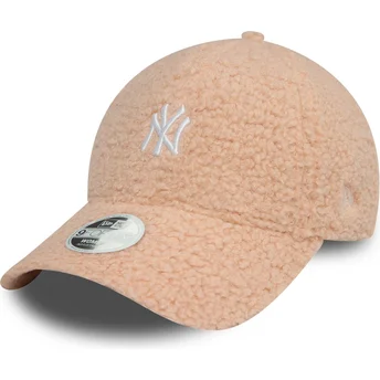 Cap išlenkta pink adjustable strap 9FORTY Borg New York Yankees MLB New Era