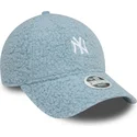 kepure-islenkta-melyna-reguliuojamas-9forty-borg-new-york-yankees-mlb-new-era