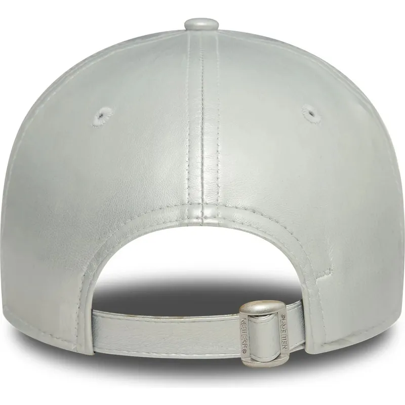 kepure-islenkta-pilka-reguliuojamas-plateada-plateado-9forty-midi-pu-new-york-yankees-mlb-new-era