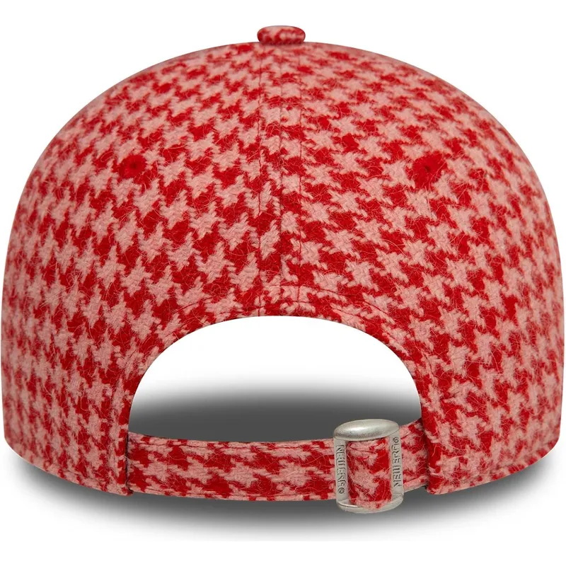 gorra-curva-rosa-ajustable-para-mujer-9forty-houndstooth-de-new-york-yankees-mlb-de-new-era