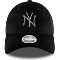 kepure-islenkta-juoda-reguliuojamas-9forty-velour-diamante-new-york-yankees-mlb-new-era