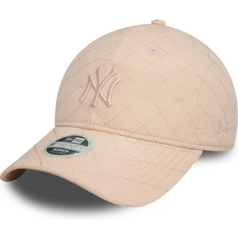 Kepurė išlenkta rožinė reguliuojama juostelė 9TWENTY Padded New York Yankees MLB New Era