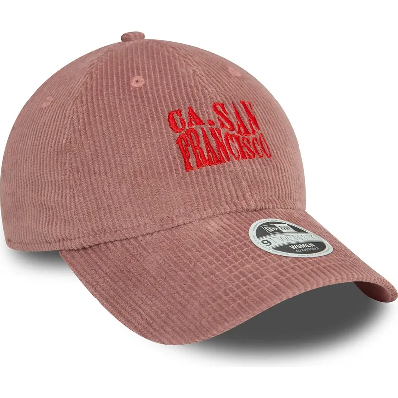 cap-islenkta-pink-adjustable-strap-9twenty-cord-san-francisco-ciudades-y-playas-california-new-era
