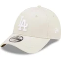 cap-islenkta-beige-adjustable-strap-9forty-league-essential-los-angeles-dodgers-mlb-new-era