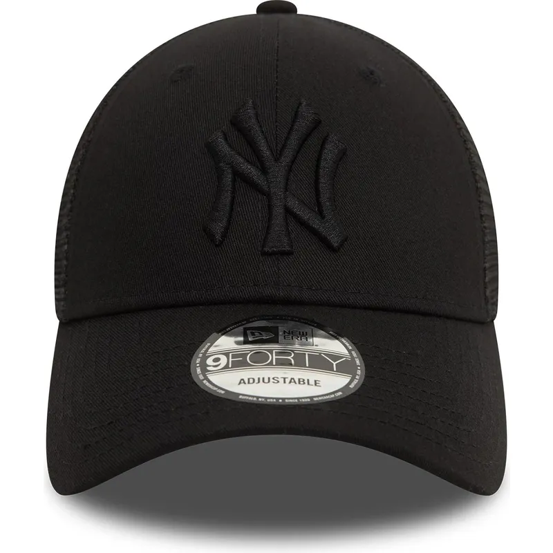 czapka-trucker-czarna-regulowana-z-czarnym-logo-9forty-home-field-new-york-yankees-mlb-new-era
