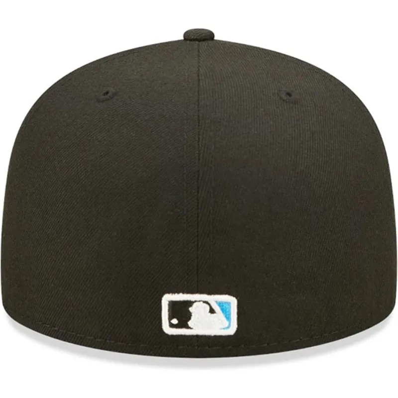 kepure-plokscia-juoda-priglundanti-59fifty-ac-perf-miami-marlins-mlb-new-era