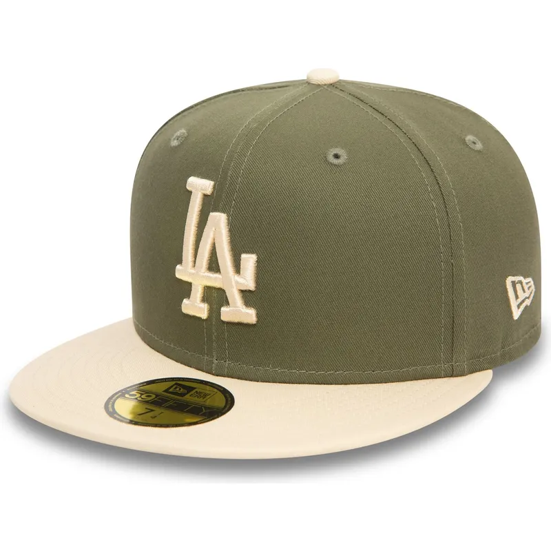 zielono-bezowa-dopasowana-czapka-z-daszkiem-59fifty-z-boczna-naszywka-los-angeles-dodgers-mlb-od-new-era