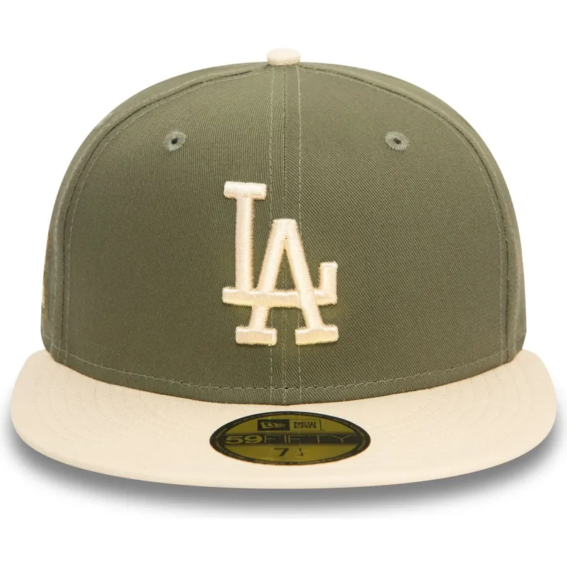 zielono-bezowa-dopasowana-czapka-z-daszkiem-59fifty-z-boczna-naszywka-los-angeles-dodgers-mlb-od-new-era