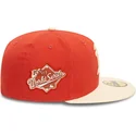 kepure-plokscia-oranzine-priglundanti-59fifty-side-patch-oakland-athletics-mlb-new-era
