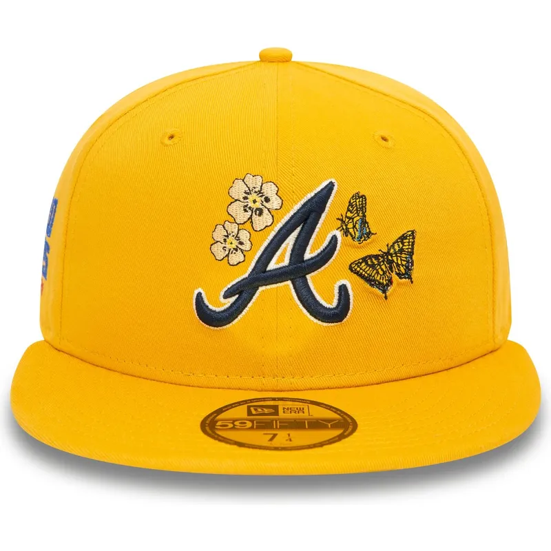 kepure-plokscia-geltona-priglundanti-59fifty-icon-atlanta-braves-mlb-new-era