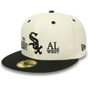 kepure-plokscia-ivairiaspalvis-priglundanti-59fifty-93-division-chicago-white-sox-mlb-new-era