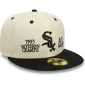 bezowo-czarna-dopasowana-czapka-z-daszkiem-59fifty-93-division-chicago-white-sox-mlb-od-new-era