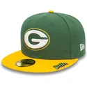 kepure-plokscia-ivairiaspalvis-priglundanti-59fifty-pin-pack-green-bay-packers-nfl-new-era